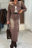 Chic Jacket and Skirt Set