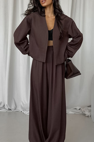 Chic Long Sleeve Pants Set