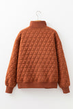 Quilted Half-Zip Sweatshirt