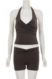 Stylish Halter Short Set