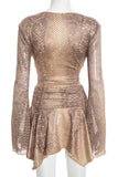 Asymmetrical Skirt Set with Drape Top