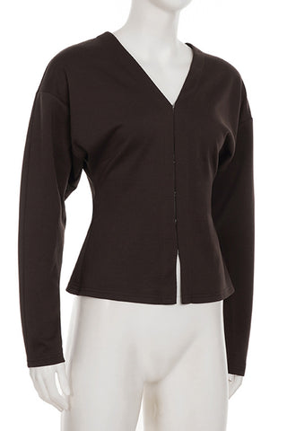 Chic V-Neck Skirt Set