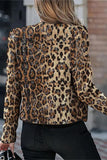 Sequined Animal Print Blazer
