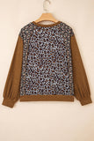 Mixed Print Long-Sleeve Pullover