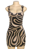 Abstract Patterned Casual Dress