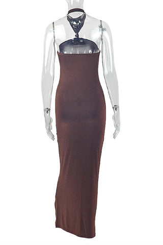 Halter Neck Evening Gown