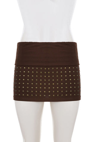 Studded Mini Skirt