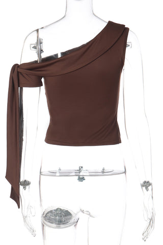 Asymmetric One-Shoulder Tank Top