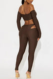 Stylish Off-Shoulder Pants Set