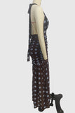 Polka Dot Halter Maxi Dress