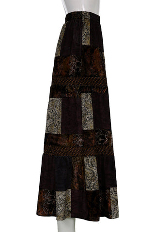 Patchwork Maxi Skirt