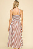 Striped Casual Maxi Dress
