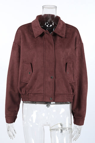 Chic Zip-Up Collar Jacket