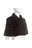 Cropped Leopard Print Jacket