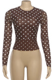 Polka Dot Long Sleeve Top