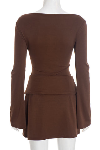 Elegant Layered Skirt Set