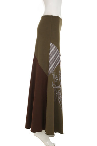 Patchwork Maxi Skirt
