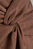 Asymmetric Ruched Wrap Skirt