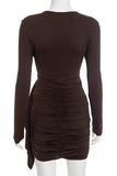 Elegant Ruched Evening Dress