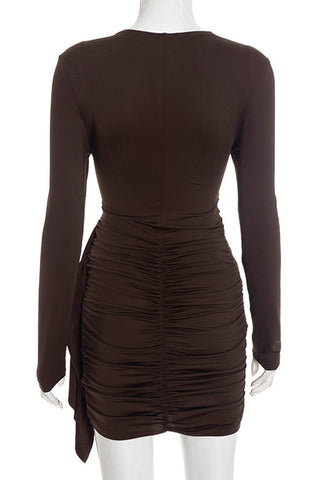 Elegant Ruched Evening Dress