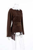 Chic Bell Sleeve Wrap Blouse
