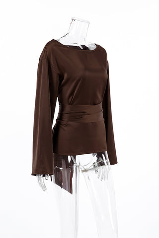 Chic Bell Sleeve Wrap Blouse