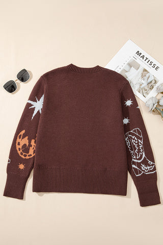 Western Motif Sweater