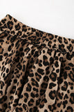 Flared Animal Print Mini Skirt