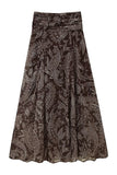 Paisley Print Maxi Skirt