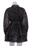 Leopard Print Button-Front Casual Dress