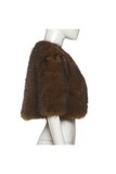 Chic Faux Fur Open-Front Jacket