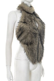 Faux Fur Halter Tank Top
