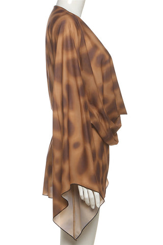 Deep-V Drape Casual Dress