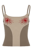 Graphic-Pattern Tank Top