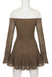 Off-Shoulder Lace Detail Dress