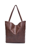 Studded Patchwork Tote Bag