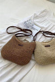 Woven Shoulder Bag with Adjustable Strap
