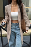 Open-Front Knit Cardigan