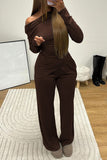Elegant Long-Sleeve Pants Set