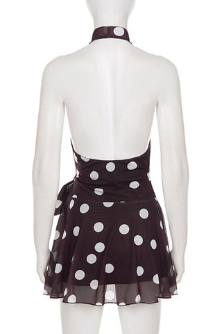 Polka Dot Halter Dress