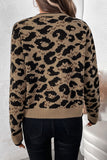 Tie-Front Leopard Cardigan