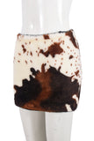 Animal Print Mini Skirt