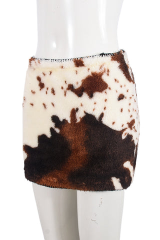 Animal Print Mini Skirt