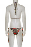 Trendy Tie-Front Bikini Set
