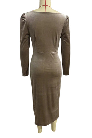Elegant Draped Casual Dress
