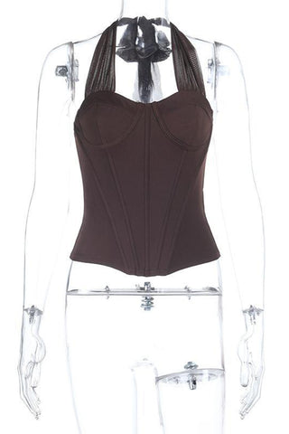 Halter Neck Corset Tank