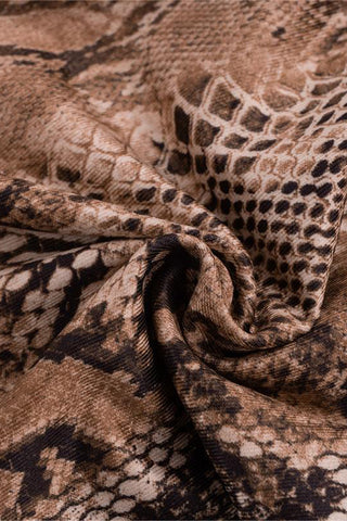 Halter Snakeskin Print Jumpsuit