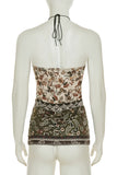 Boho Chic Halter Neck Tank Top