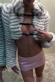 Elegant Buckle Cropped Jacket