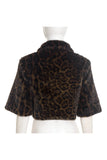 Cropped Leopard Print Jacket